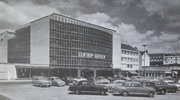 Das Parkhaus Wilhelmsstraße hieß zunächst Centrum-Garagen